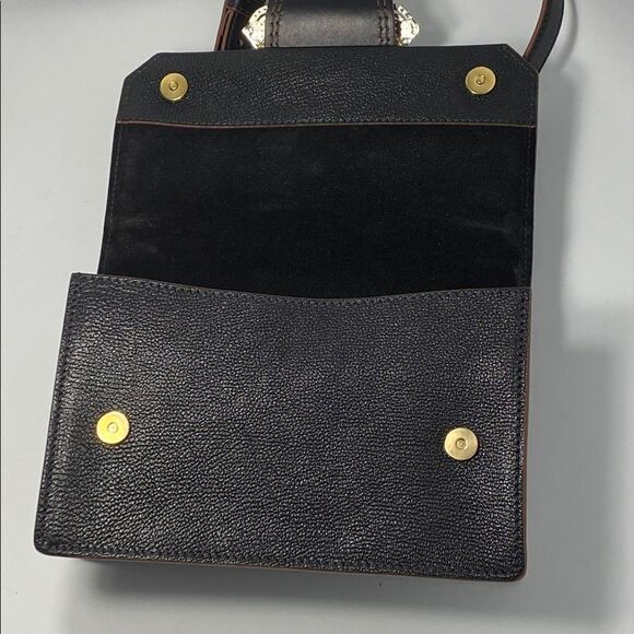 Miu Miu Madras Crystal Embellished Leather Shoulder Bag - Picture 10 of 13